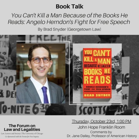 
  You Can't Kill a Man Because of the Books He Reads: Angelo Herndon's Fight for Free Speech
